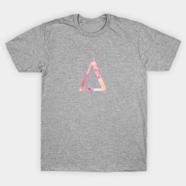 Delta Pink Watercolor Letter T-Shirt by AdventureFinder